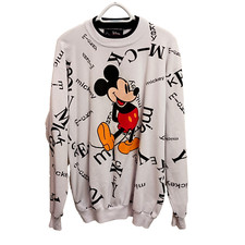 Vintage Mickey Mouse All Over Disney Originals Sweatshirt Sweater Sz L/XL 50/50