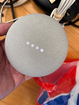Google Nest Mini 2ème Génération H2C - Enceinte Smart Grise, Pour Pièces Détachées