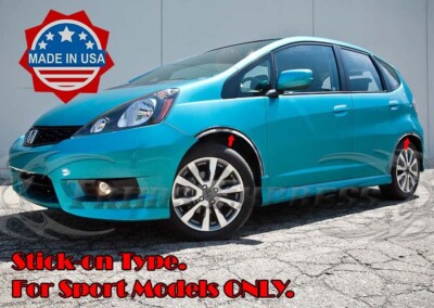 for:2009-2013 Honda Fit Sport Fender Wheel Well Lip Trim Stainless