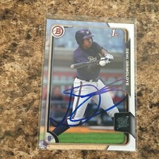 Demi Orimoloye Signed 2015 Bowman Draft Auto Rc Milwaukee Brewers