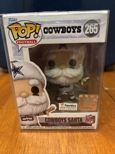 Funko POP! NFL Dallas Cowboys 2024 Santa Claus Figure #265 + Protector
