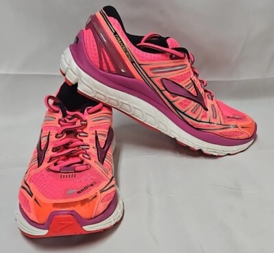 Brooks Womens Transcend Ultimate Ride Running Shoes Pink