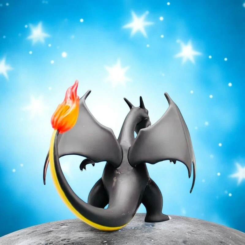 Figura de exhibición coleccionable Pokemon negro brillante Charizard Foto 3 de 4