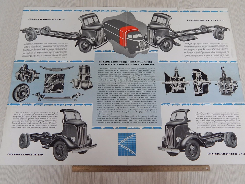 DEPLIANT BROCHURE ORIGINALE TRUCK CHEVROLET ADVANCED CAB DEALER 117 130 183 ETC - Immagine 4 di 4
