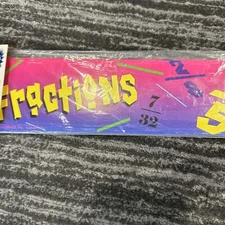 Fractions Math Bulletin Board Border 36 ft x 3 in Straight Classroom Decor New