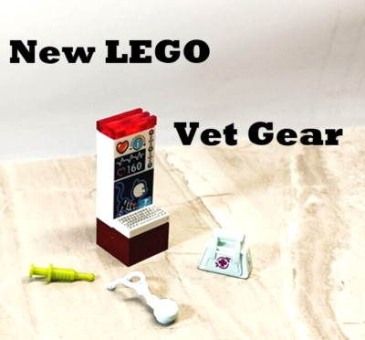 New LEGO Veterinarian Station Kitty Care Vet Hospital XRay Keyboard Stethoscope