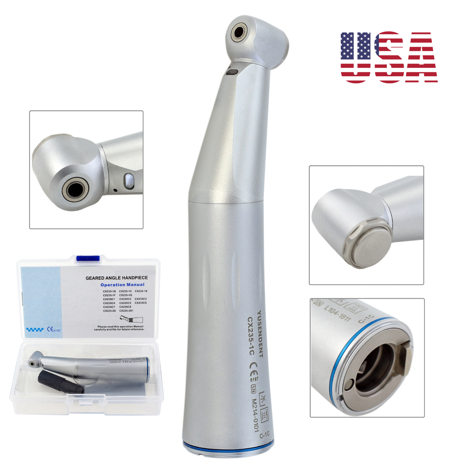 COXO Dental LED Contra Angle Fiber Optic Low Speed Handpiece Inner