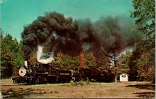 Ames, AR Arkansas Postcard Reader Railroad 108 Steam Engine Train Locomotive