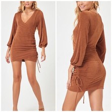 L*Space Melissa Dress Coffee Size Large NWT