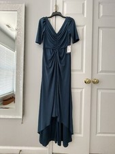 Adrianna Papell teal dress size 6