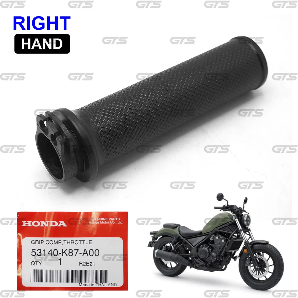 For Honda REBEL CMX300 CMX500 300 500cc 2017 - '21 Right Handle Hand Bar Grip - Image 3 of 4