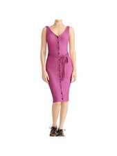 RACHEL ROY Womens Purple Sleeveless Below The Knee Body Con Dress Size: XXL