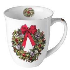 Weihnachten - Becher - Mug 0.4 L - Fine Bone China - Format: &Oslash; 10 cm x H 10,5 cm