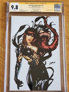 AMAZING SPIDER-MAN #21 CGC SS 9.8 LOBOS EXCLUSIVE VARIANT COVER MARVEL COMICS
