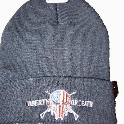 Liberty or death 2nd Amendment winter hat/cap Trump MAGA