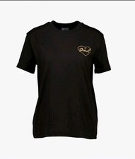 Image of New Black Logo Diesel T Shirt Size Medium 100% Cotton Short Sleeve Men's