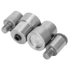 4PCs Snap Buttons Dies Set Press Button Die Snaps Fastener Kit Stainless Stee...