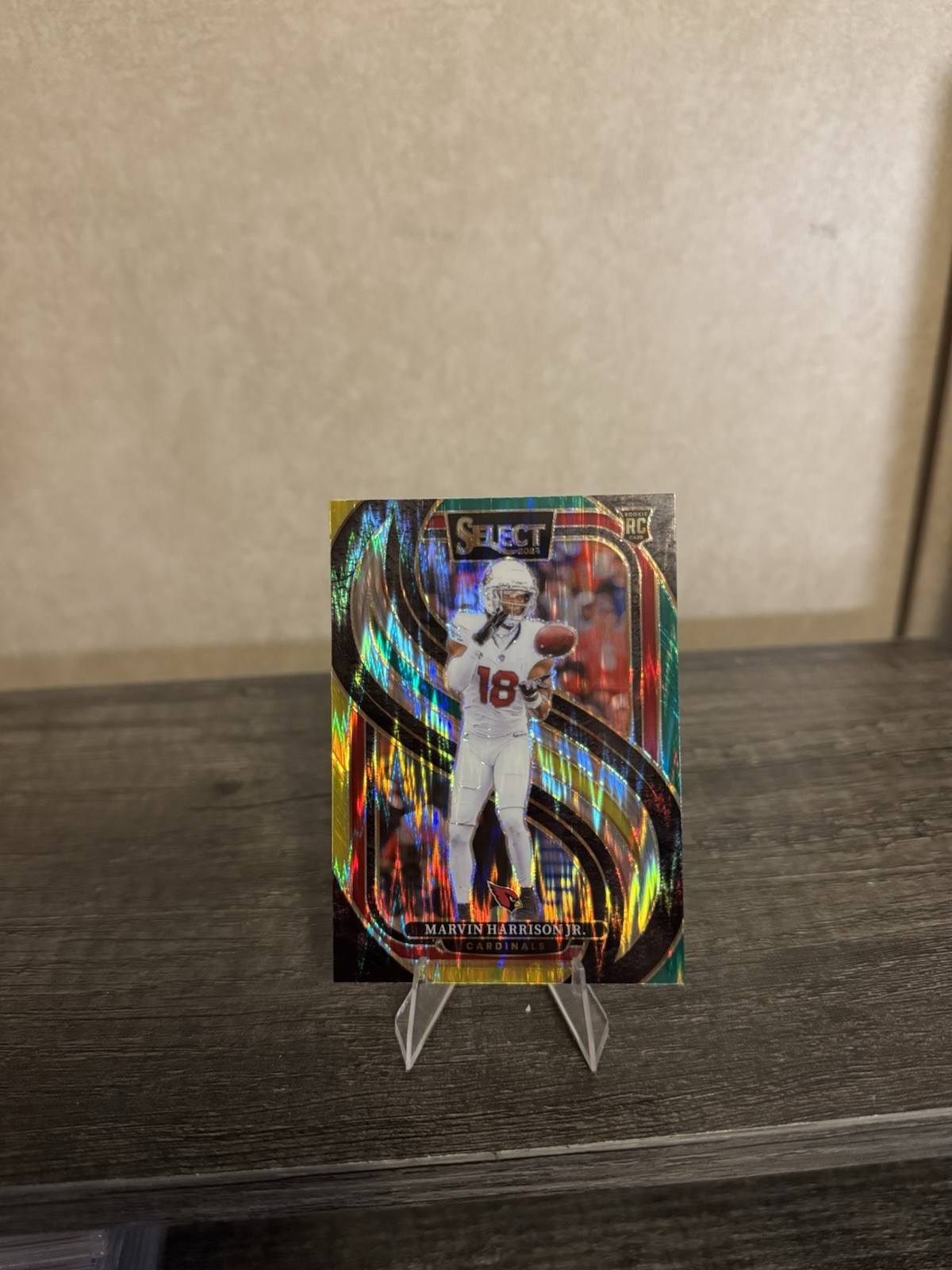 2024 Panini Select: Marvin Harrison Jr Premier Level Green & Yellow Shock #115