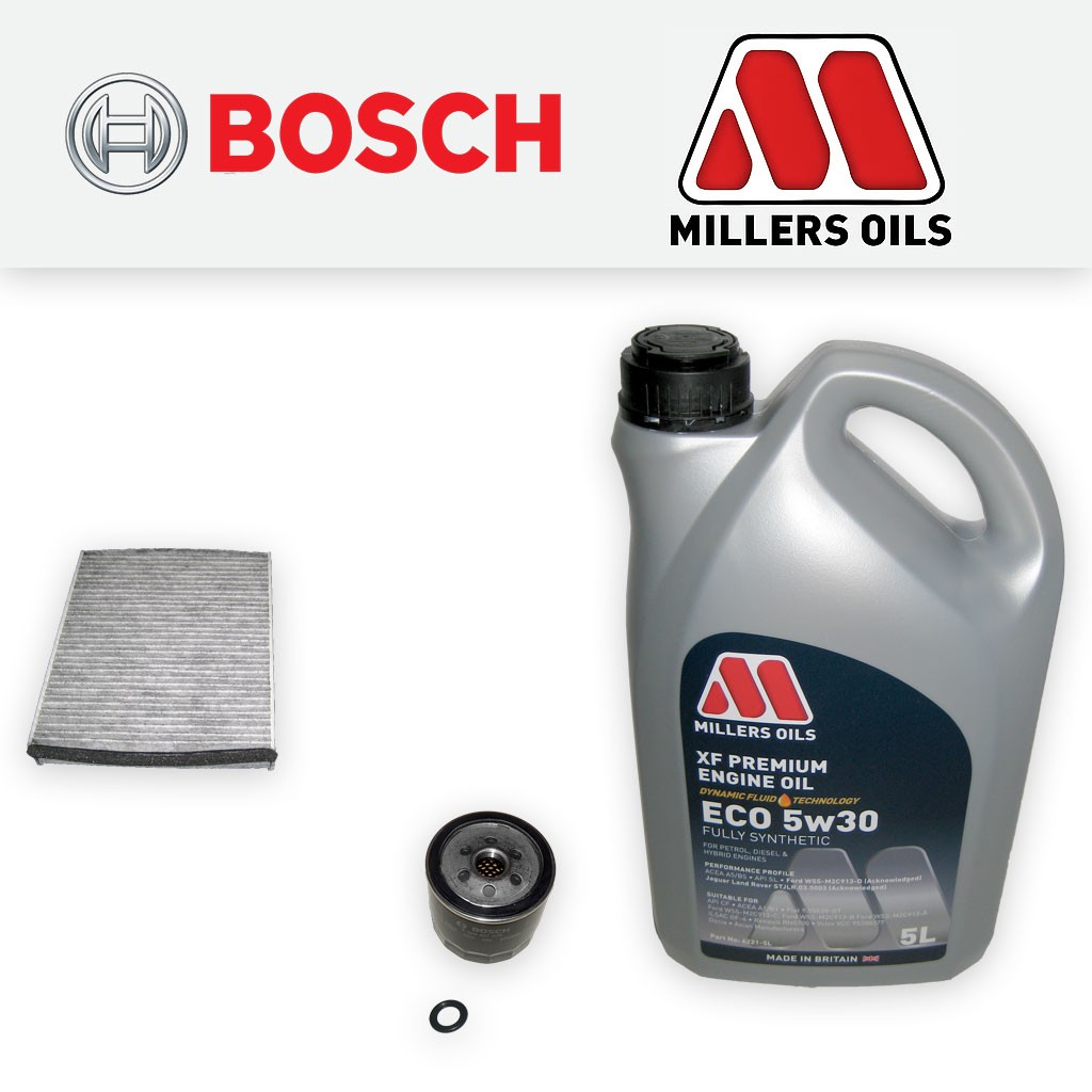 SERVICE KIT for FORD FOCUS MK3 1.6 TI-VCT OIL CABIN FILTERS +XF OIL (2010-2012)