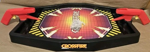 Milton Bradley Crossfire Vintage 1988 Original Board Game w Silver Ball Pellets