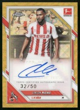 Linton Maina Chrome Bundesliga 2025/26 Gold /50 Auto