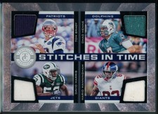 Tom Brady Chad Henne David Harris 2011 Totally Certified Stitches in Time