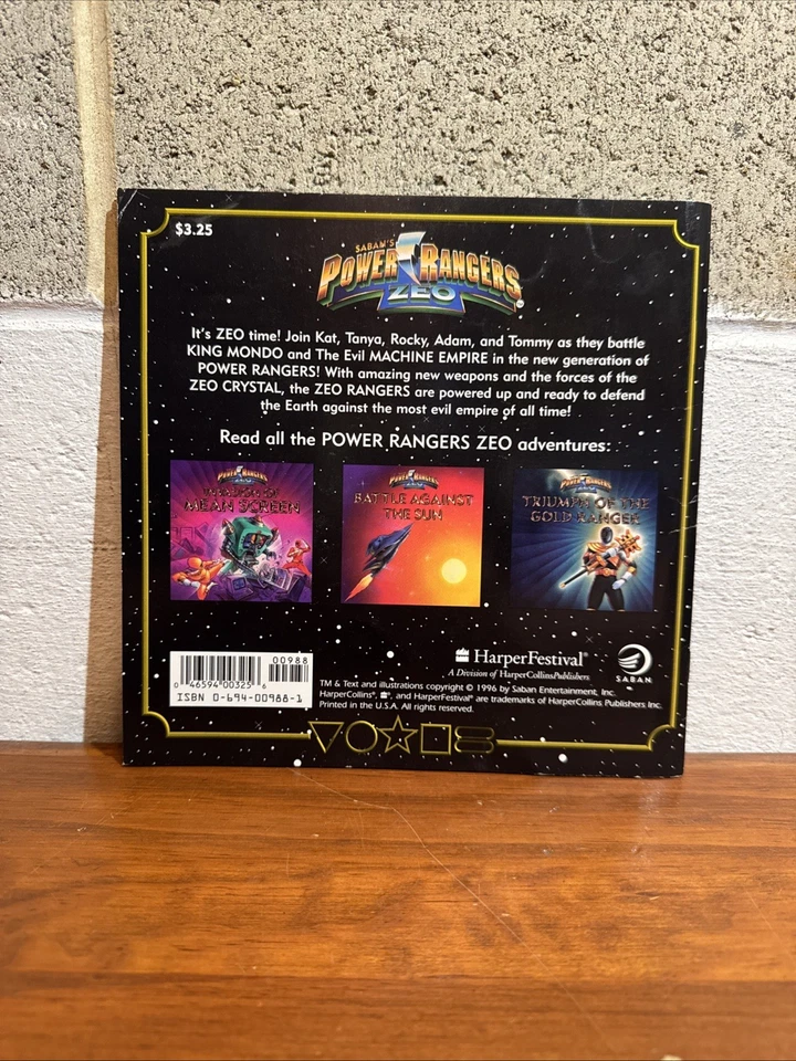 Vintage Power Rangers Zeo A Zeo Beginning 1996 Saban Harper Festival Book - Image 4 of 4