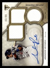 2017 TOPPS TRIPLE THREADS ADDISON RUSSELL ROOKIE AUTOGRAPH RELICS 83/99 CUBS