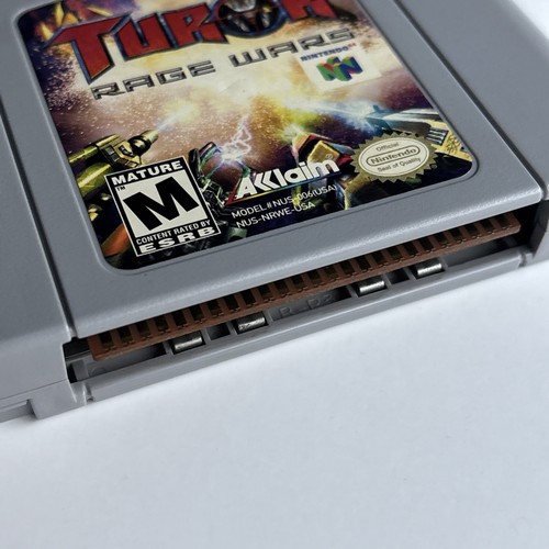 Turok Rage Wars Gris Carrito Variante Nintendo 64 N64 100% Auténticas Fotos de Tablero ✅ - Imagen 11 de 11