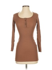 NWT Boohoo Women Brown Casual Dress 0