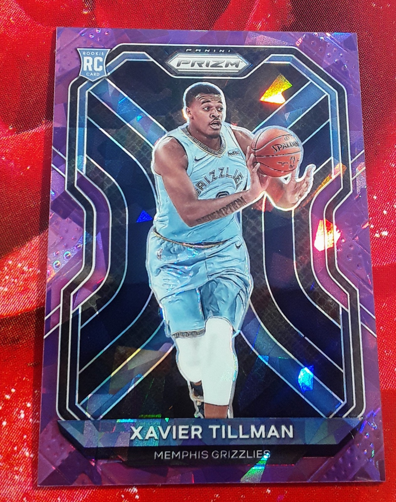 2020-21 Panini Prizm Purple Ice Prizm /175 Xavier Tillman #299 Rookie RC