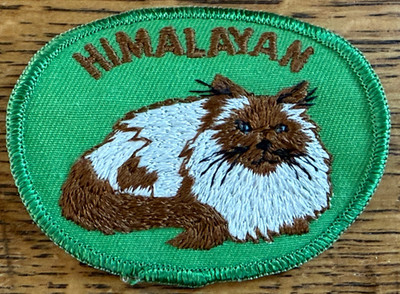 Vintage HIMALAYAN Cat Show Breed Embroidered Patch