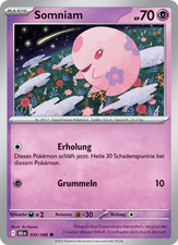 Somniam / Pokémon Karte / Deutsch / Schwarze Blitze / 035/86 / Reverse Holo