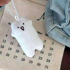 1/2 Tricky Cat Pendant Creative Plush Keychain Pendant Couple Gift Pendant