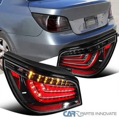 Fit 2004-2007 BMW E60 5-Series 525i 530i 550i Pearl Black LED Tail