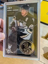 Pittsburgh Penguins Sidney Crosby collectors encased coin Youngest to reach 100