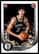 2025-26 Bowman Basketball Ben Saraf RC Brooklyn Nets #26