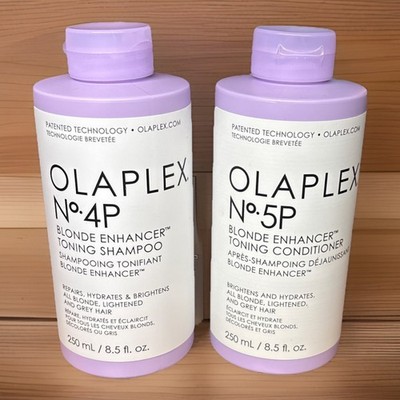 Olaplex No.4 Blonde Enhancer 8.5 oz ea. Toning Shampoo & Conditioner.