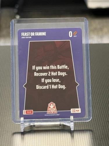 2025 Bo Jackson Battle Arena Alpha Update Play Card Feast Or Famine PL-49