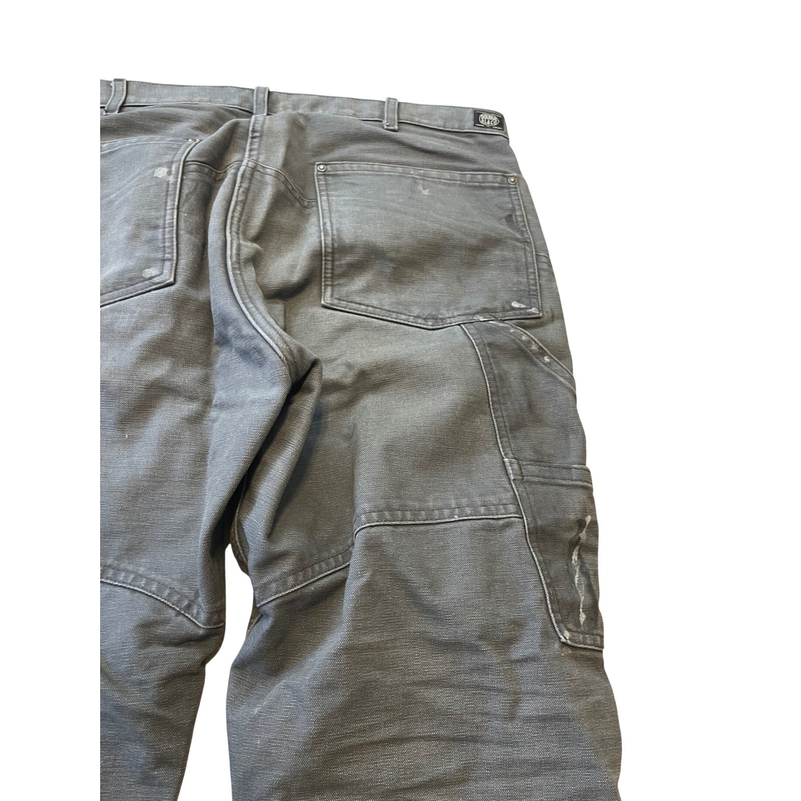 RRL DOUBLE RL DOUBLE KNEE PAINTER CARPENTER JEAN gray… - Gem