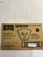Melitta No. 4 Cone Coffee Filters 600 Count