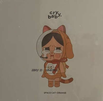 Crybaby Space cat Limited Edition Model Statue Tidal Current Toy In Stock
