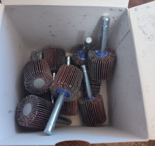 Garryson G10001 - 1" x 1" x 1/4-20 Flap Wheel 60 Grit Aluminum Oxide 10 Pack