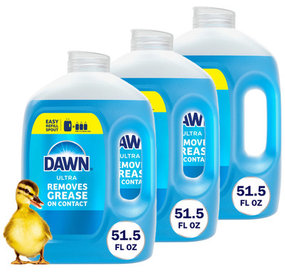 Dawn Ultra Refill Jug Dish Soap Original, 51.5oz (3 Pack)