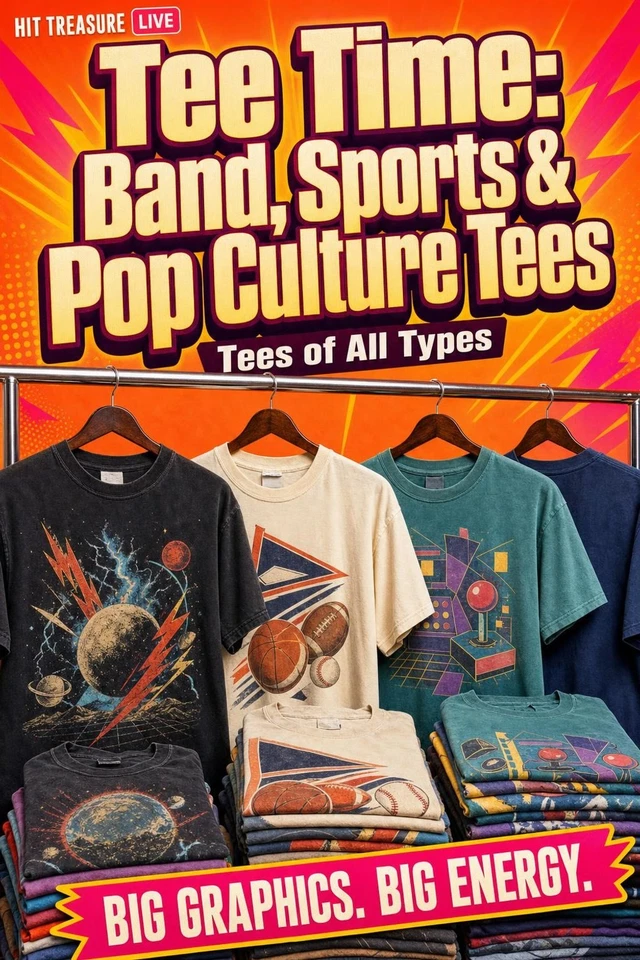 👕 Tee Time: Band, Sports & Pop Culture Tees