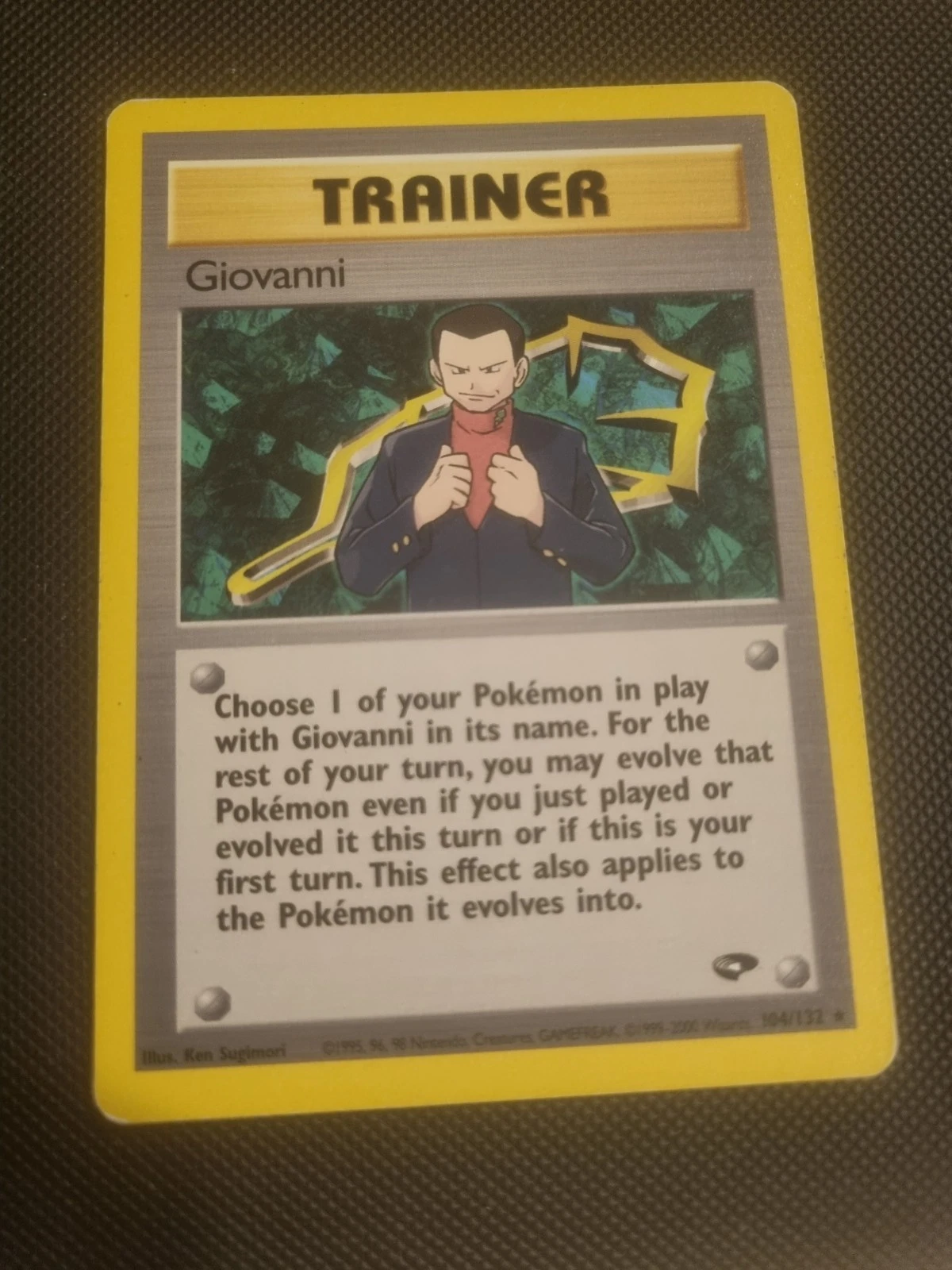 Giovanni 104/132 Gym Challenge WOTC TCG Pokemon Rare Non-Holo Card