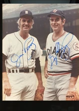 Gaylord Perry & Jim Perry Signed 8x10 Autograph Photo MLB Brothers HOF Auto