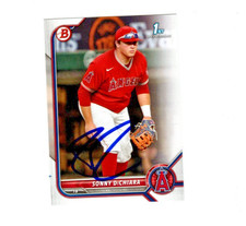 Sonny Dichiara signed autograph 2022 1st Bowman baseball card BD16