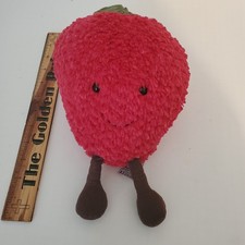 Jellycat Strawberry Stuffed Plush Red 11"