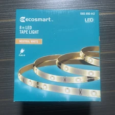 EcoSmart 8 ft. Neutral White PLUG-IN Indoor LED Strip Light